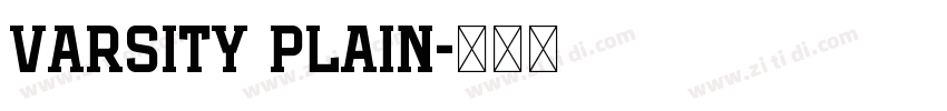 Varsity Plain字体转换